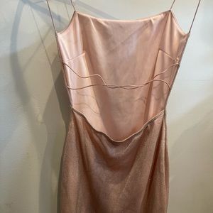 Windsor Sparkly Mini Dress Baby Pink